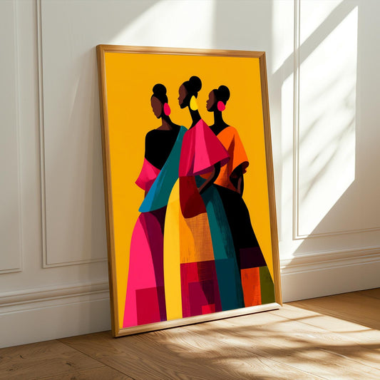 African Beauty Wall Art Print