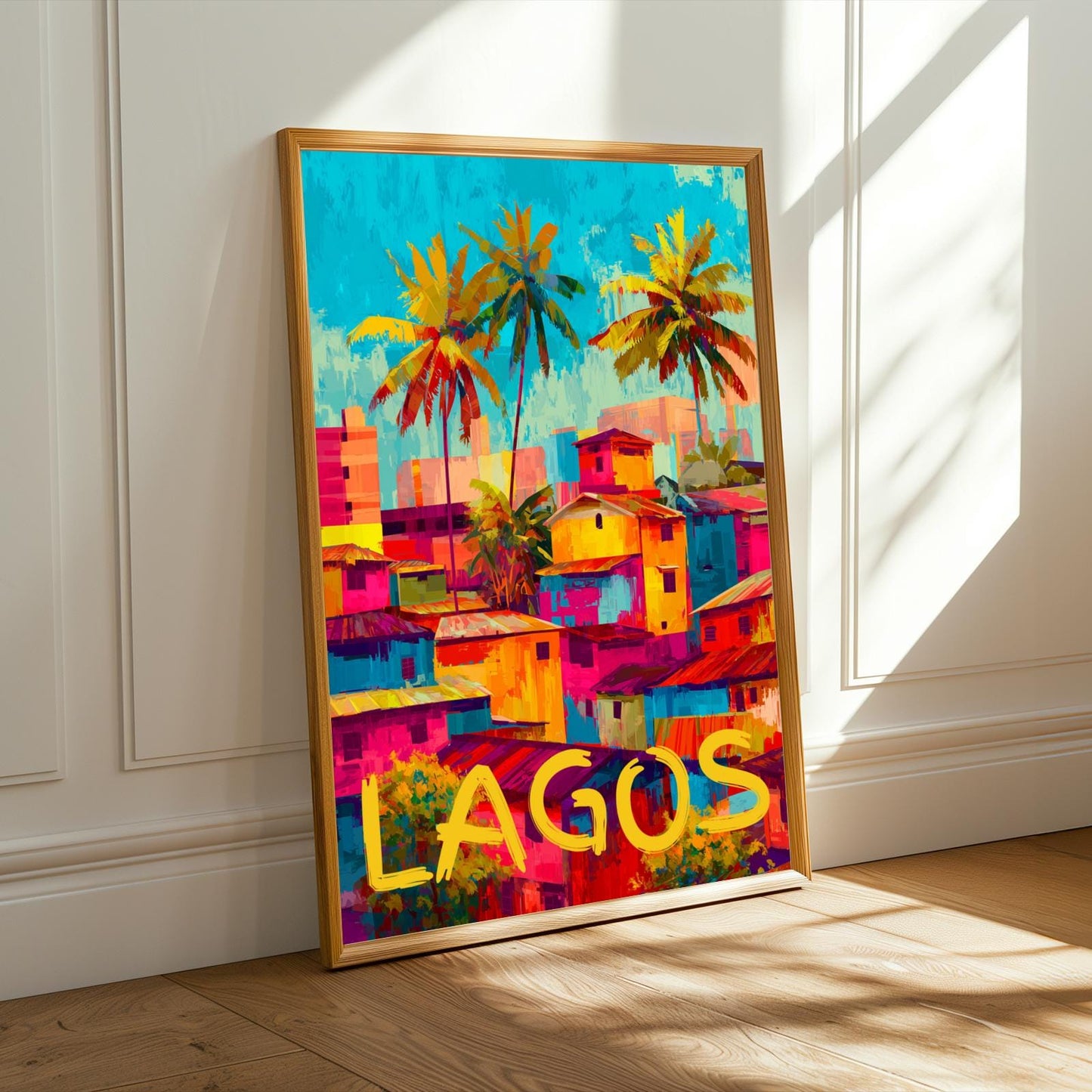 Lagos Cityscape Travel Wall Art Print