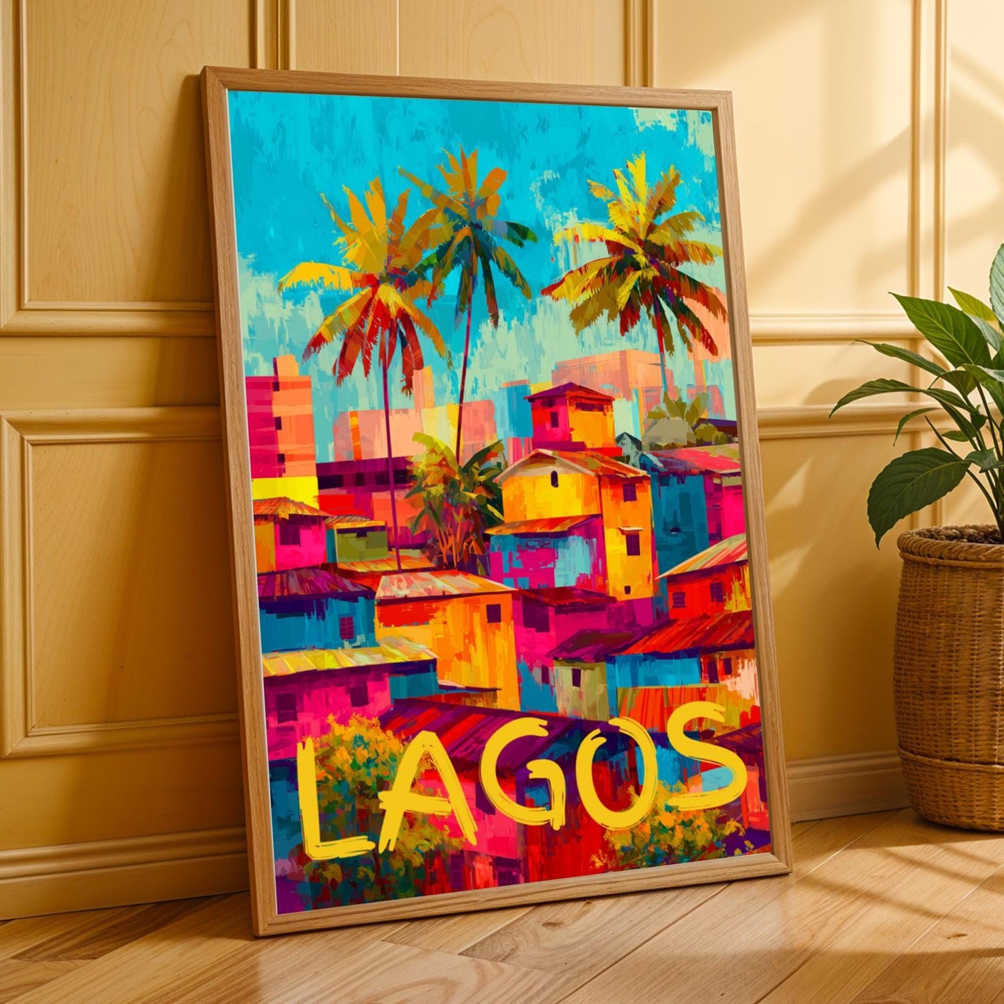 Lagos Cityscape Travel Wall Art Print