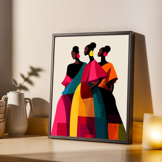 African Beauty Wall Art Print