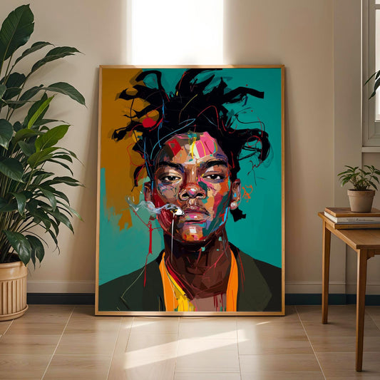 Basquiat Inspired Wall Art Print Soluna Soul