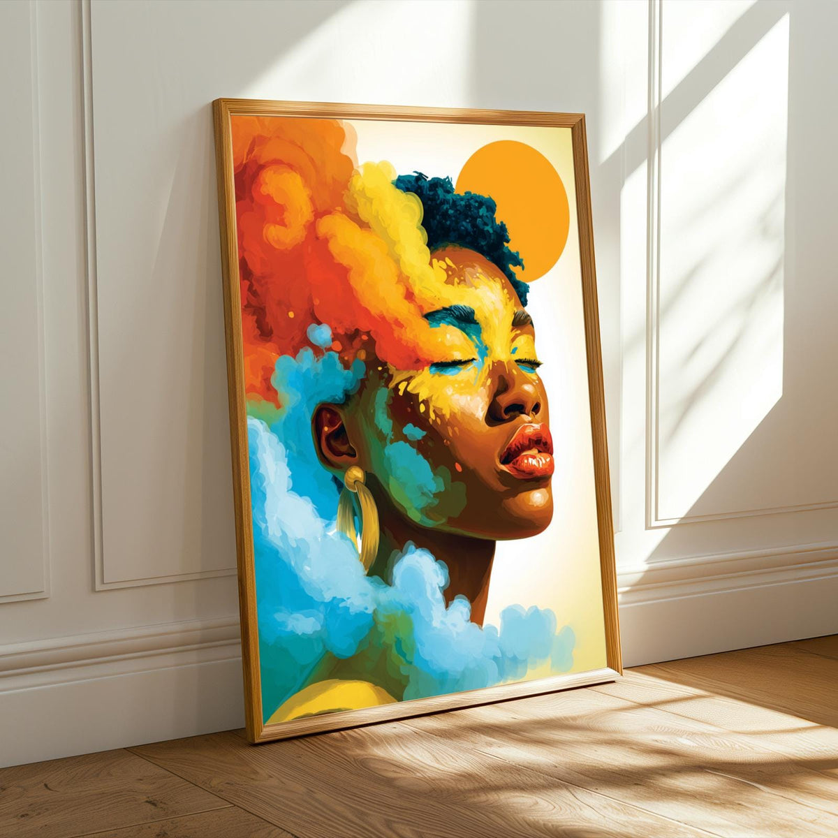 Color-Splash Portrait Wall Art Print Soluna Soul