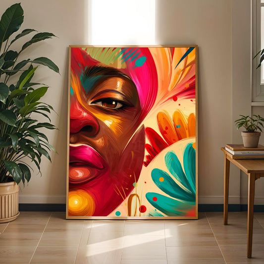 Abstract Multicolor Expressionism Wall Art Print Soluna Soul