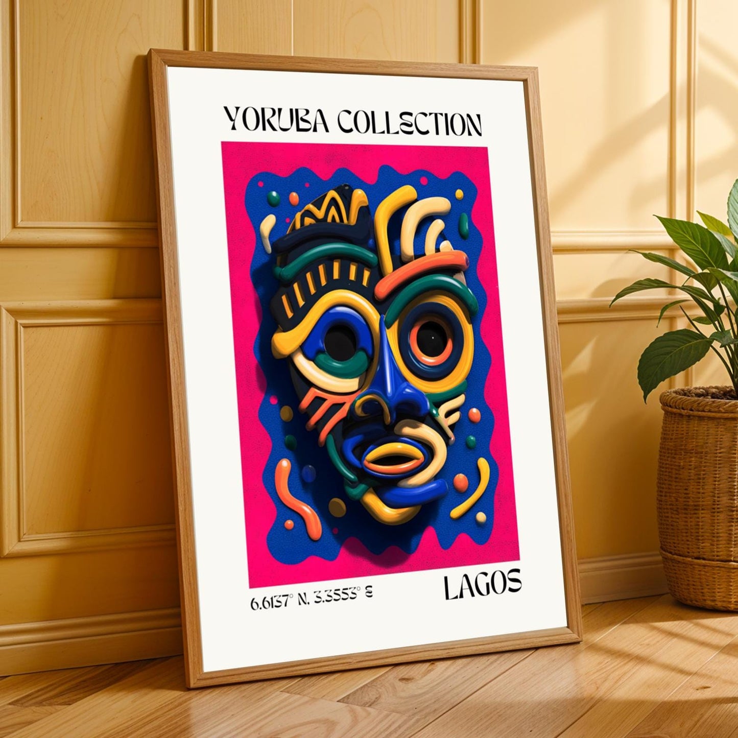 Yoruba Collection V7 Wall Art Print Soluna Soul
