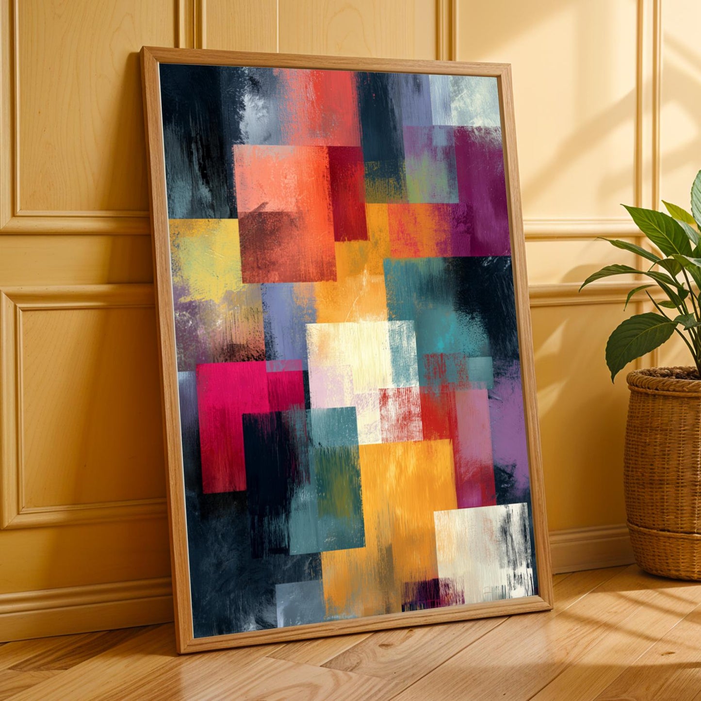 Abstract Color Block Wall Art Print Soluna Soul