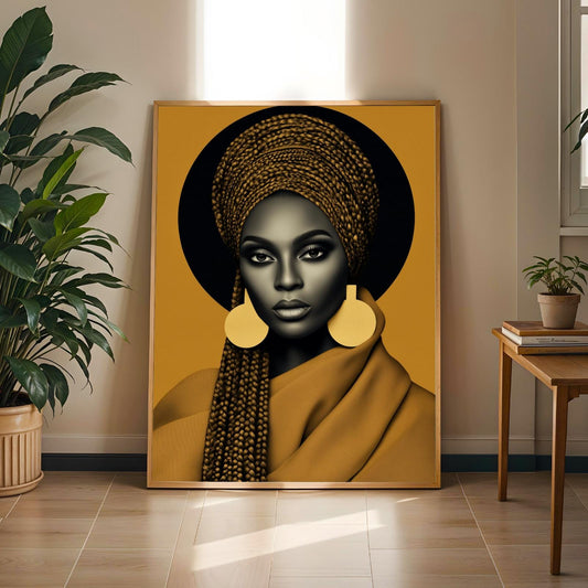 African Beauty Wall Art Print Soluna Soul