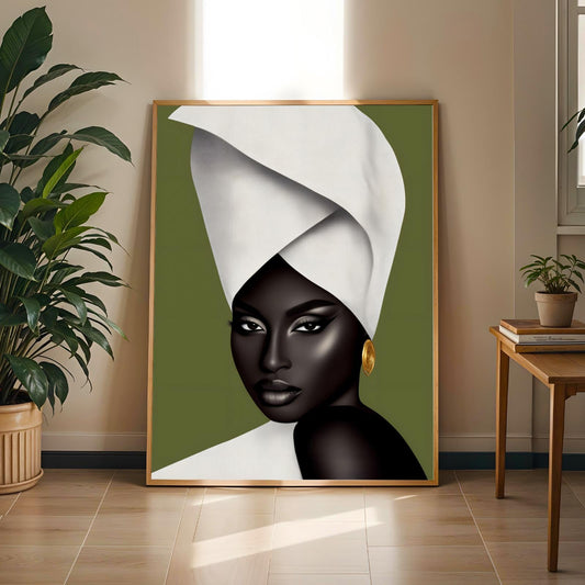 African Beauty Wall Art Print Soluna Soul