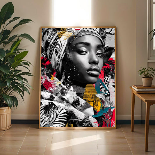Regal Woman Portrait Wall Art Print Soluna Soul
