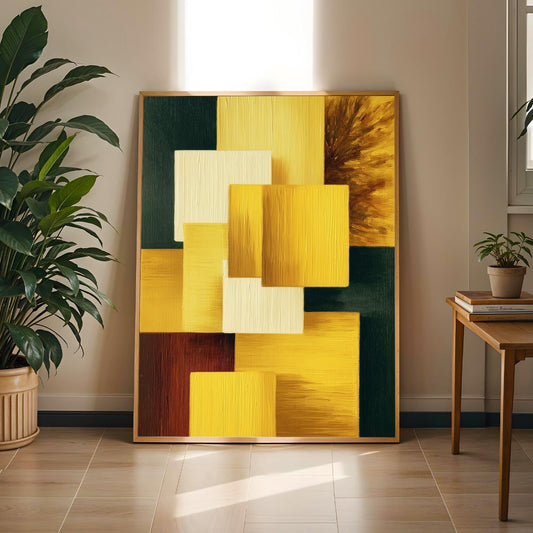 Geometric Abstraction Wall Art Print Soluna Soul