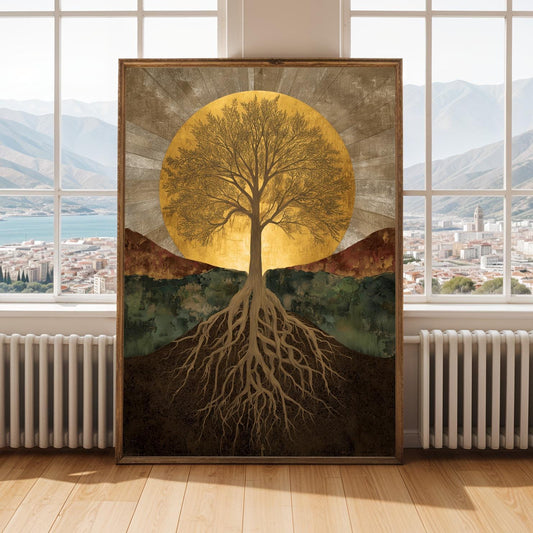 Deep Rooted Tree Wall Art Print Soluna Soul