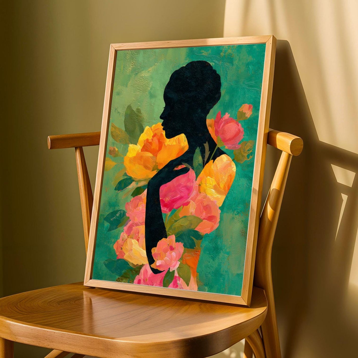 Floral Figure Wall Art Print 2 Soluna Soul