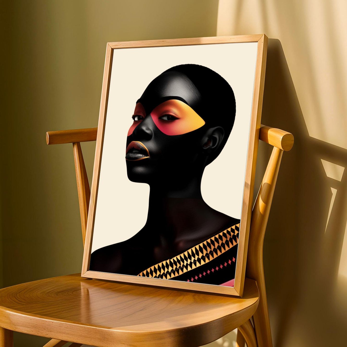 Afrocentric Black Beauty Wall Art Print 3 Soluna Soul