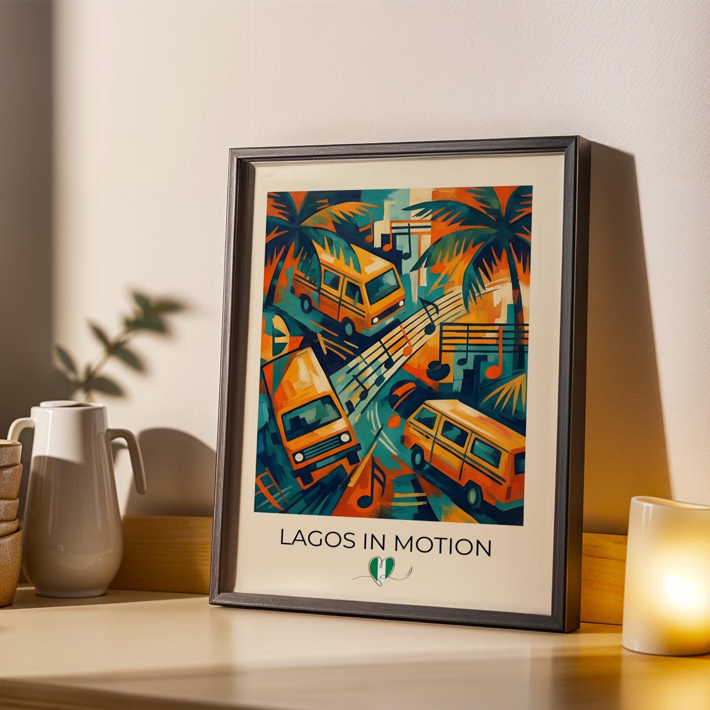 Lagos In Motion Wall Art Print Soluna Soul