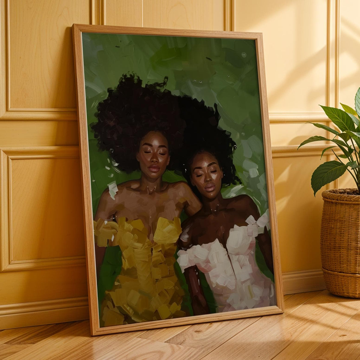 Black Women Underwater Wall Art Print I Soluna Soul