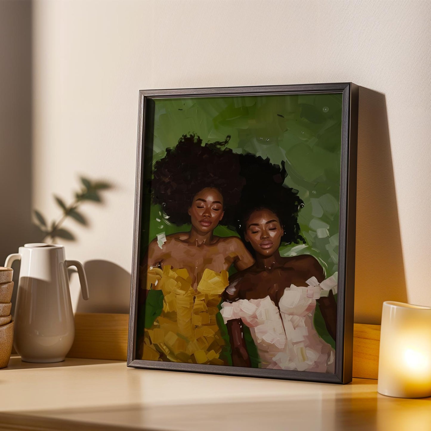 Black Women Underwater Wall Art Print I Soluna Soul