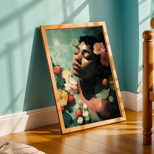 Melanin Goddess Self Care Wall Art Print IV Soluna Soul