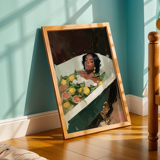 Melanin Goddess Self Care Wall Art Print II Soluna Soul