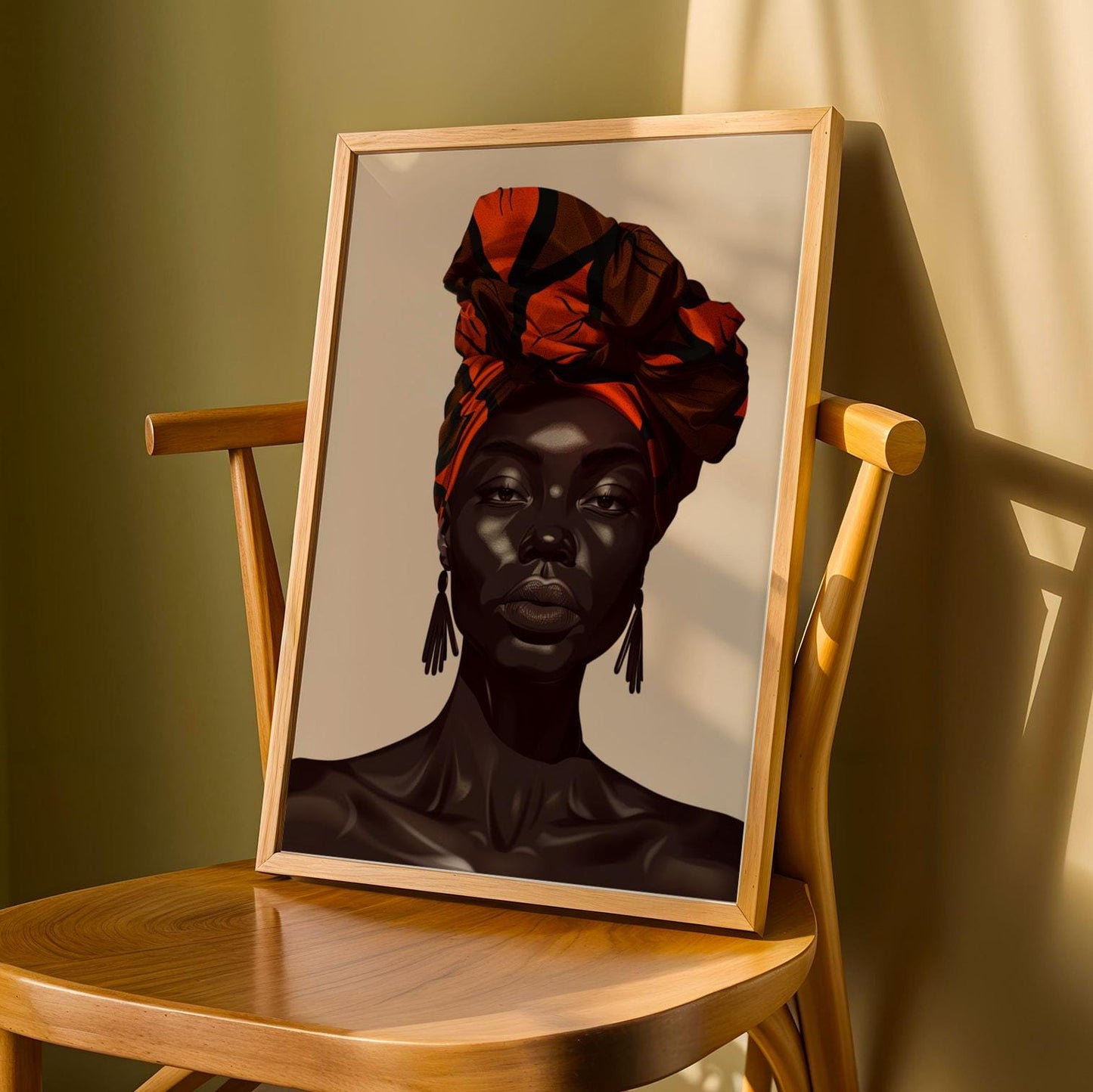 African Queen Wall Art Print V Soluna Soul