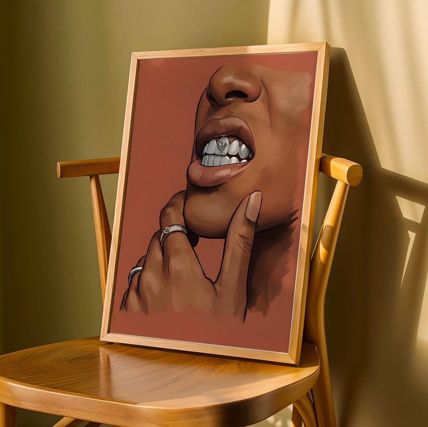 Adinkra Symbol Wall Art Print III Soluna Soul