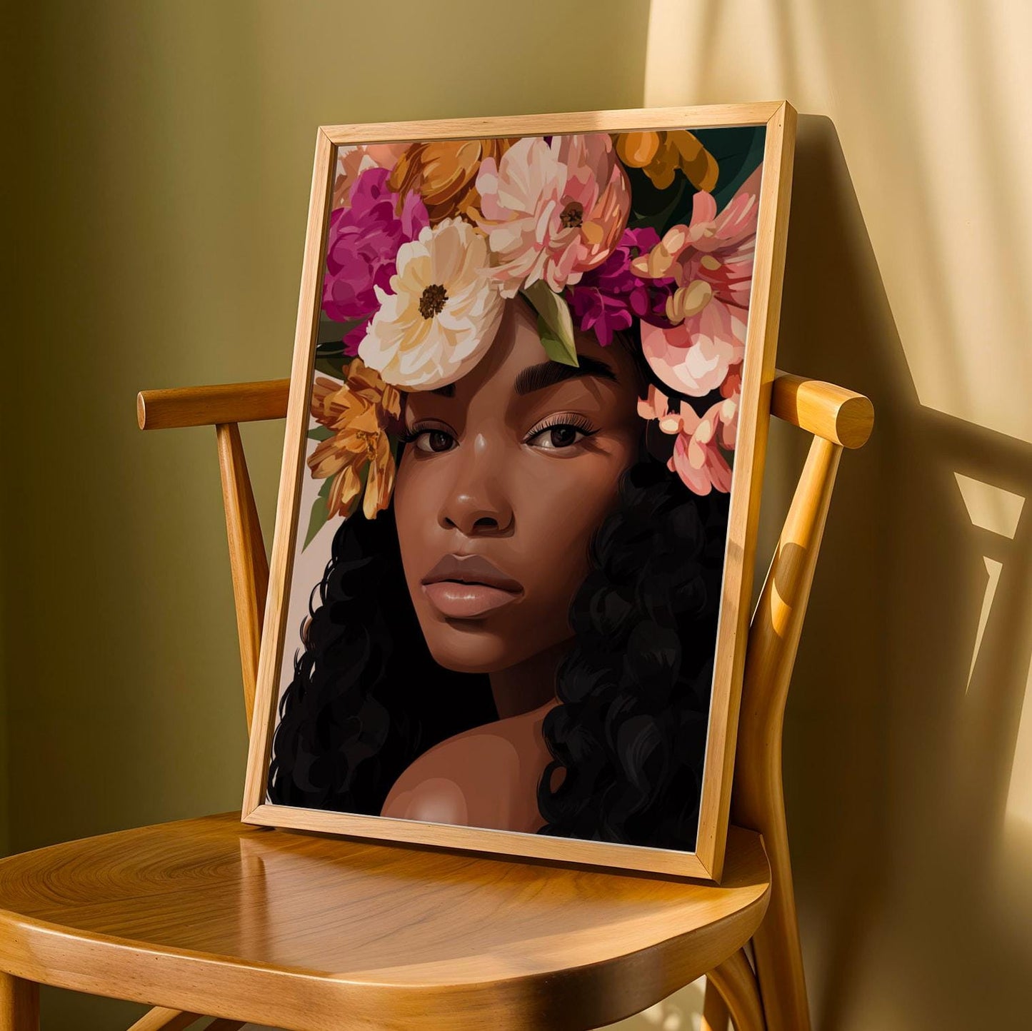 Afrocentric Beauty Wall Art Print I Soluna Soul