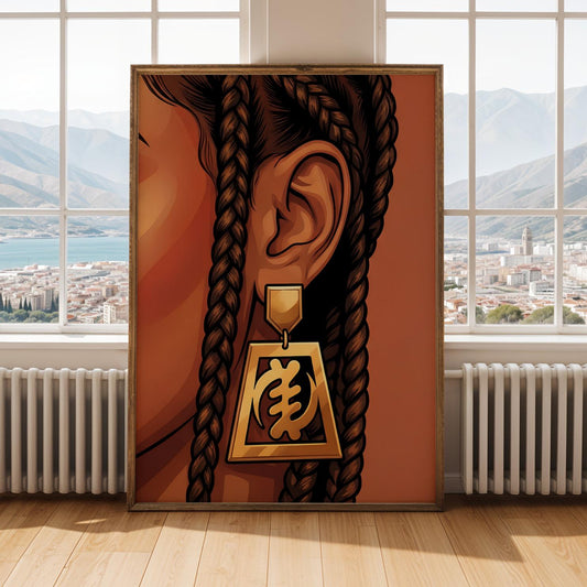 Adinkra Symbol Wall Art Print IV Soluna Soul