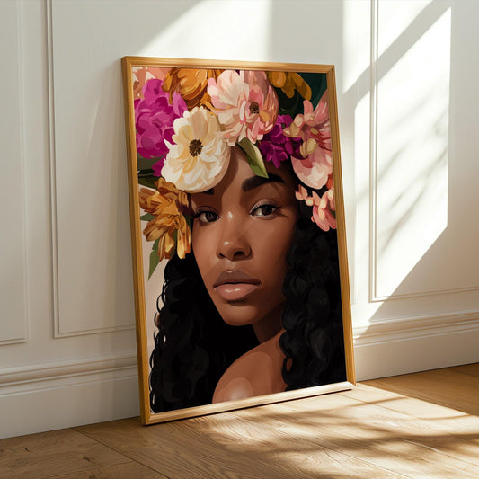 Afrocentric Beauty Wall Art Print I Soluna Soul