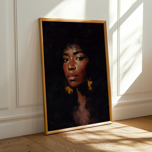 Woman Face Wall Art Print 136 Soluna Soul