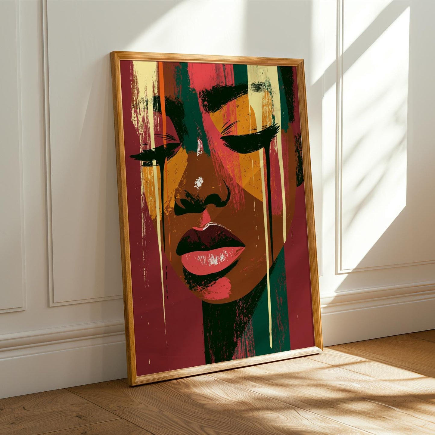 Abstract Black Woman Art Print 193 Soluna Soul