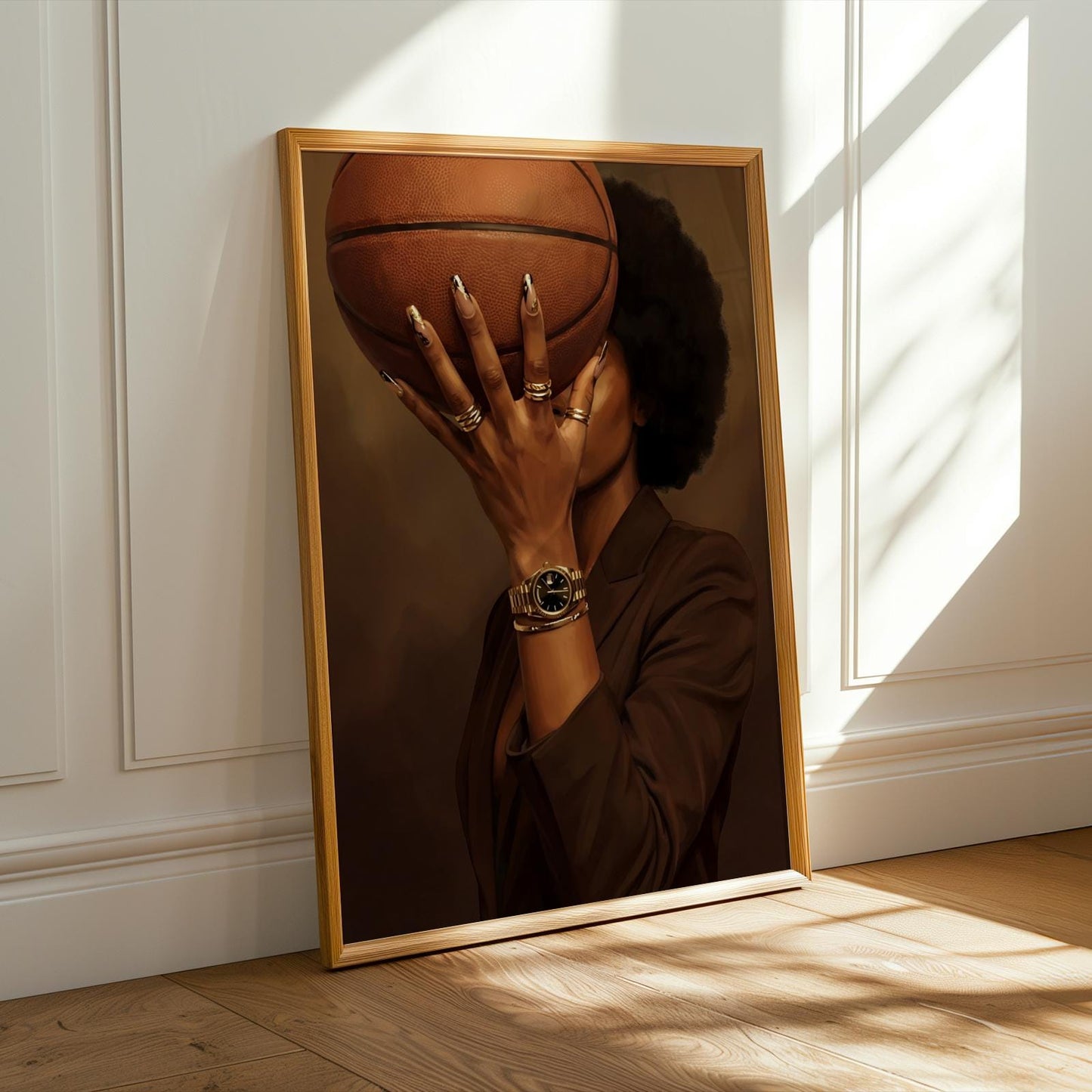 Afrocentric Basketball Wall Art Print 217 Soluna Soul