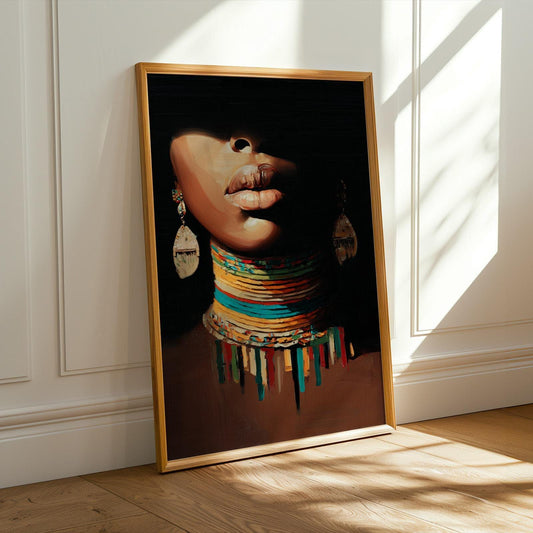 Abstract Woman Portrait Wall Art Print 132 Soluna Soul