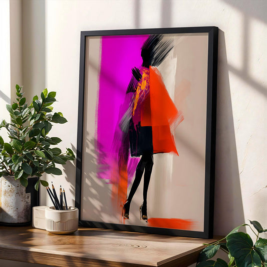 Modern Figure Abstract Art Wall Art Print 145 Soluna Soul