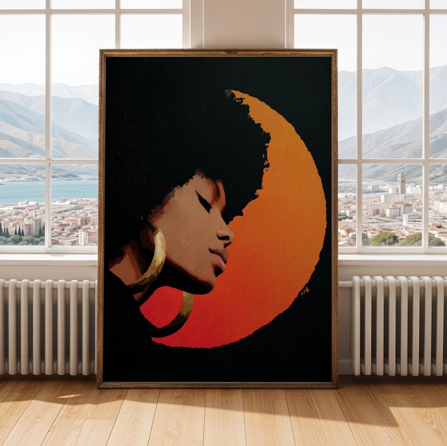 Abstract Stylized Faces Wall Art Print 141 Soluna Soul