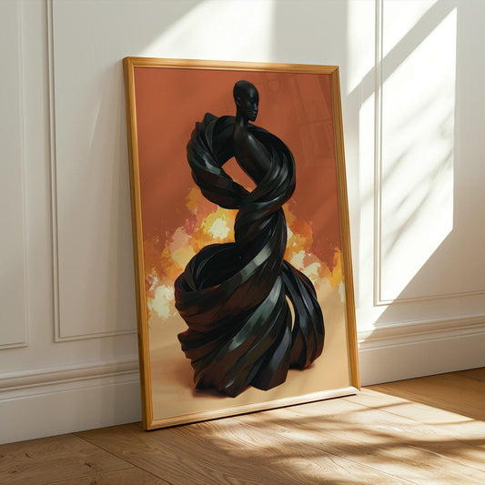 Abstract Woman Figure Wall Art Print 171 Soluna Soul