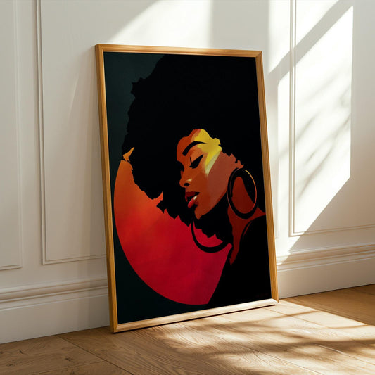 Abstract Stylized Faces Wall Art Print 142 Soluna Soul