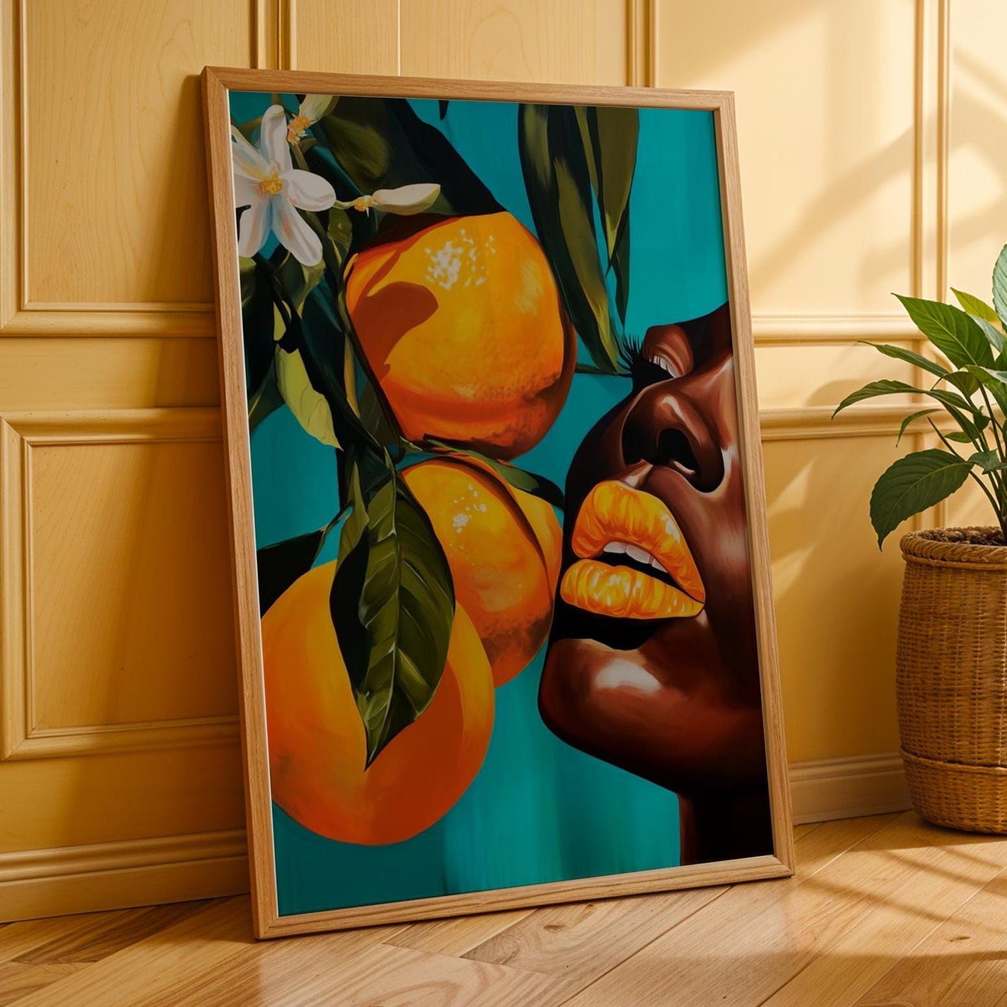 Stylized Abstract Portrait Wall Art Print 177 Soluna Soul
