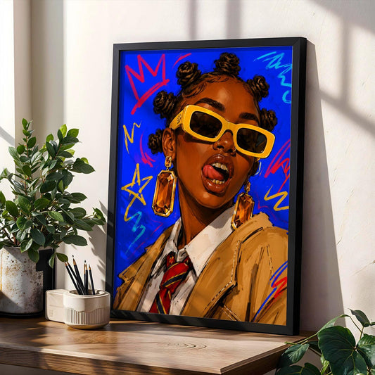 Woman Portrait Wall Art Print 249 Soluna Soul
