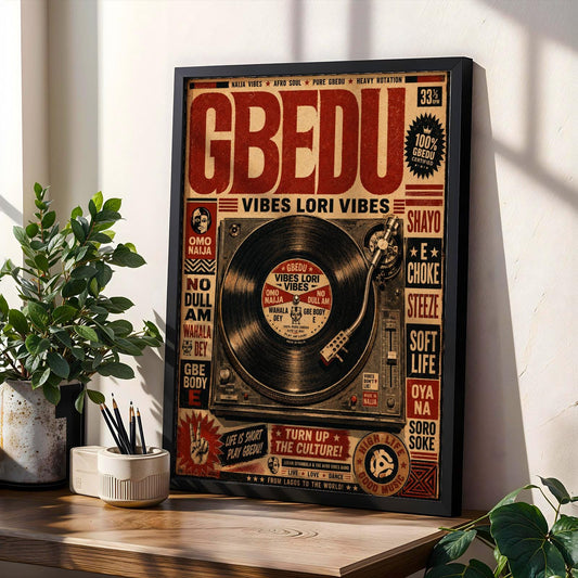 Afrobeat Vinyl Wall Art Print 264 Soluna Soul