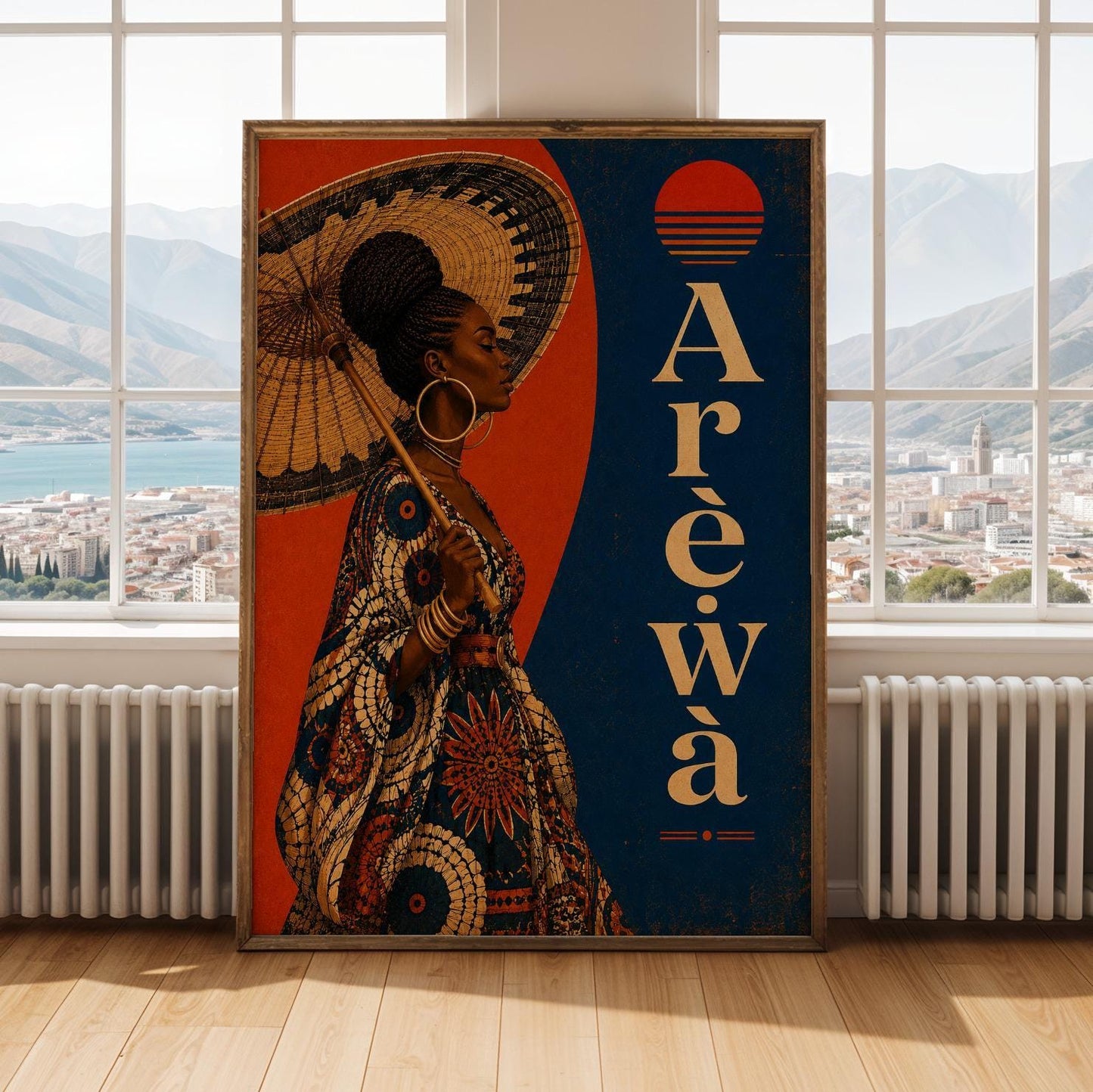 African Arewa Woman Wall Art Print 268 Soluna Soul