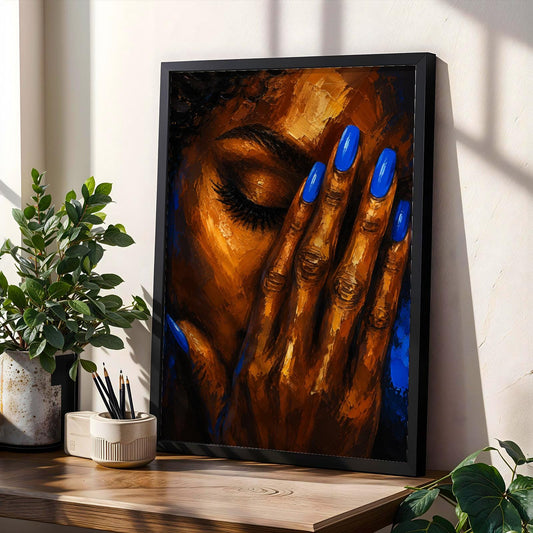 Afrocentric Black Woman Wall Art Print 296 Soluna Soul