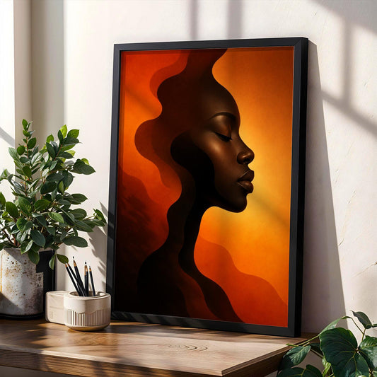 Abstract Woman Wall Art Print 254 Soluna Soul