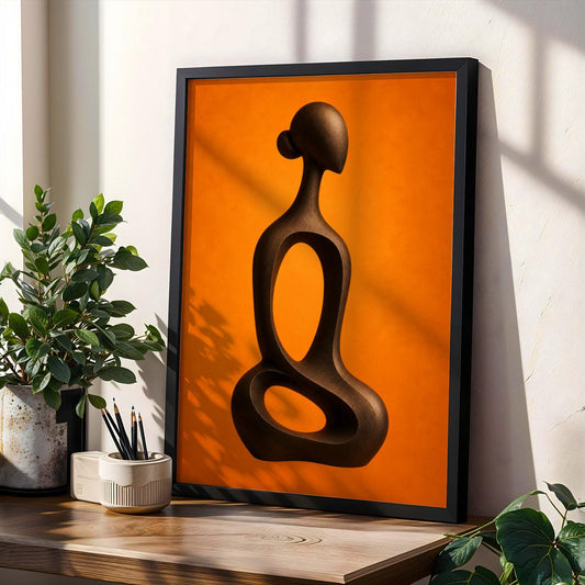 Abstract Sculpture Figure Wall Art Print 255 Soluna Soul