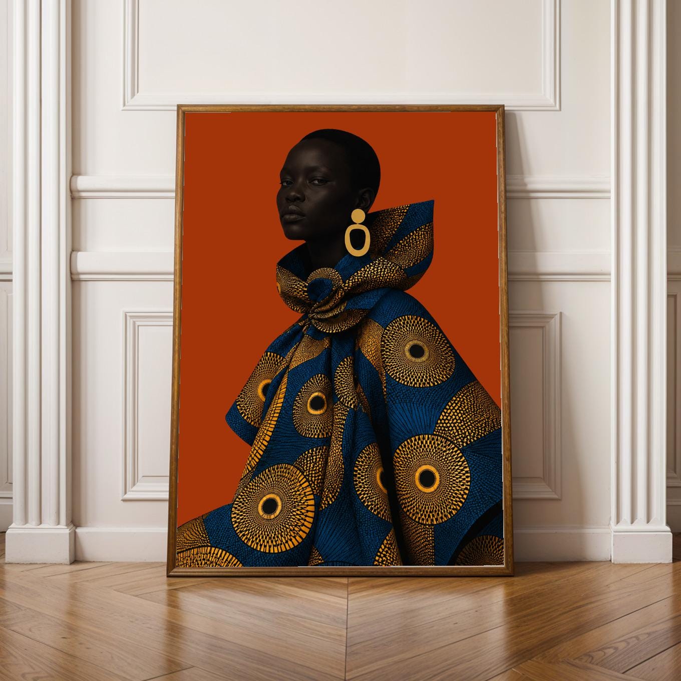 Modern Ankara Afrocentric Wall Art Prin 320 Soluna Soul