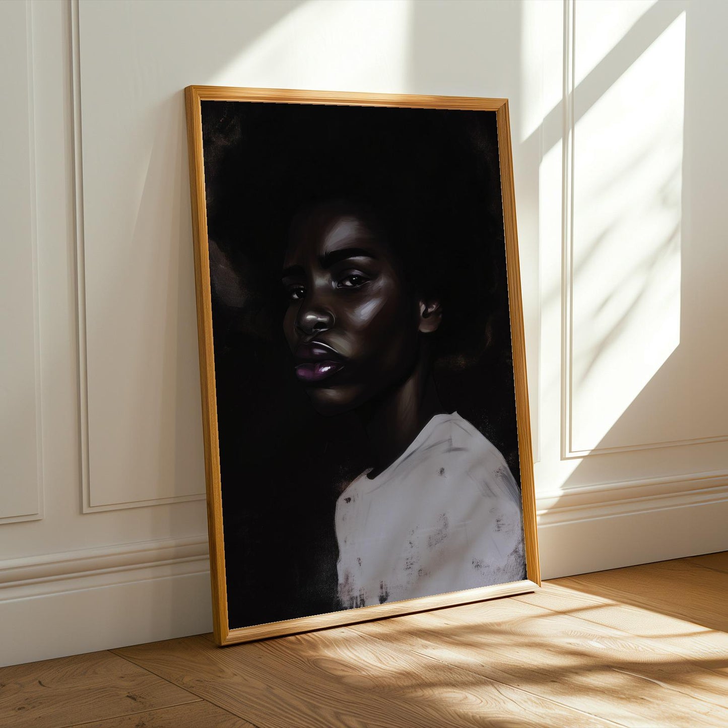 Abstract Black Woman Wall Art Print 327 Soluna Soul