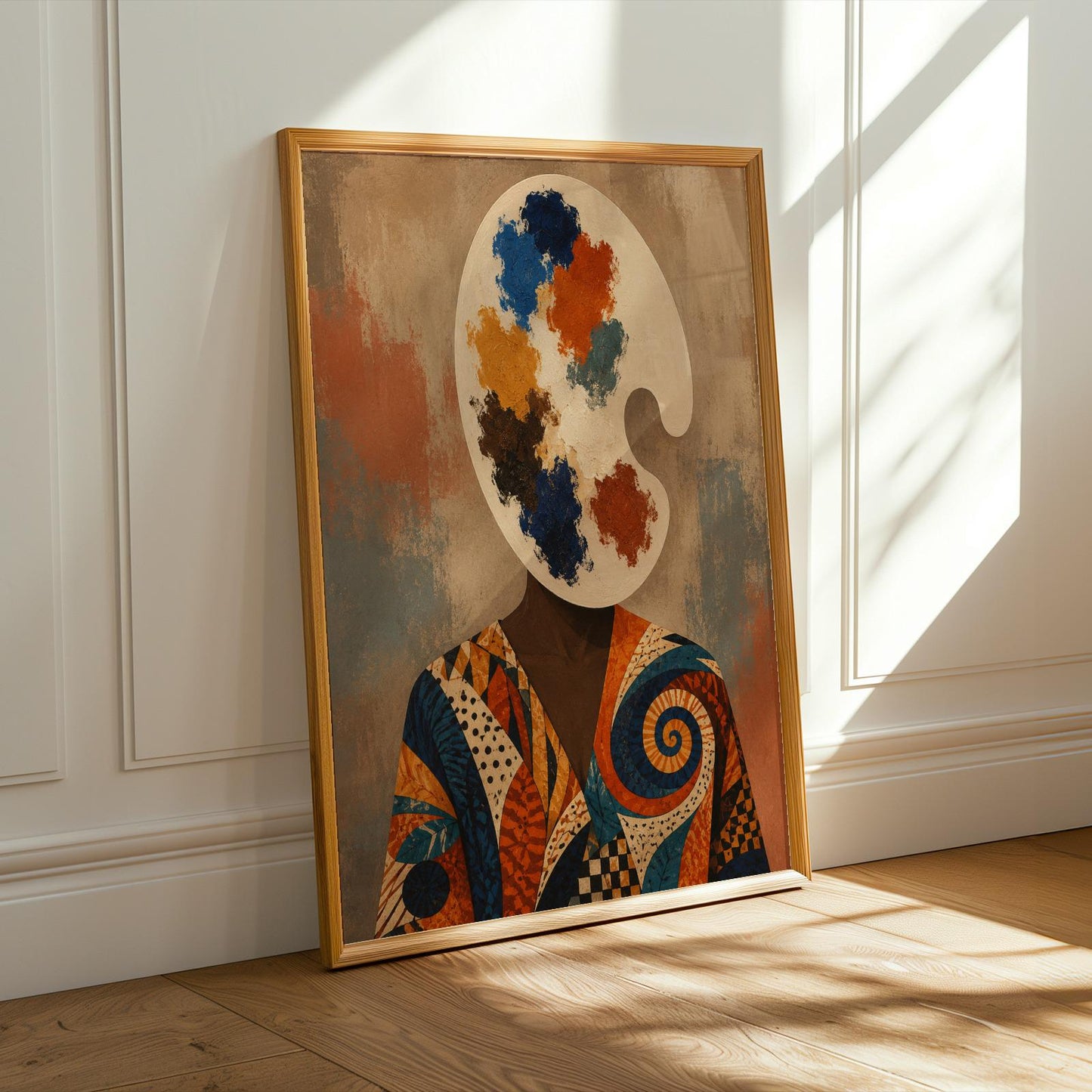Abstract Black Woman Wall Art Print 319 Soluna Soul