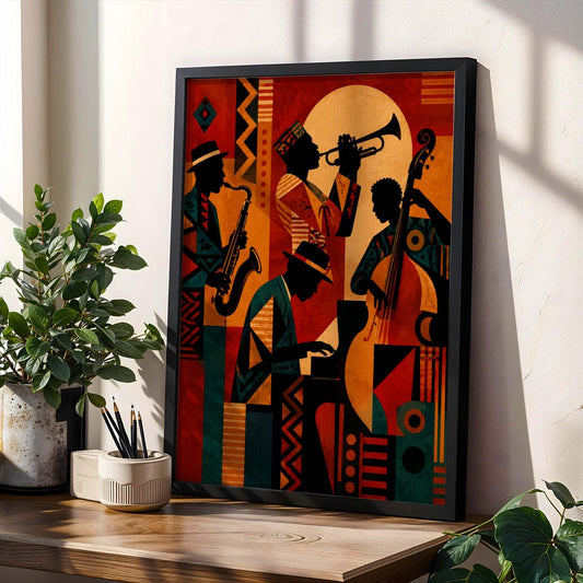 Jazz Band Musicians Wall Art Print 5 Soluna Soul