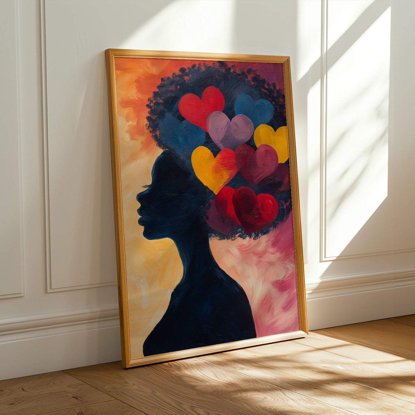 Abstract Black Woman Wall Art Print 335 Soluna Soul