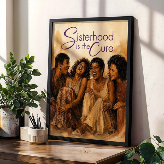 Sisterhood Is the Cure Poster Wall Art Print 2 Soluna Soul