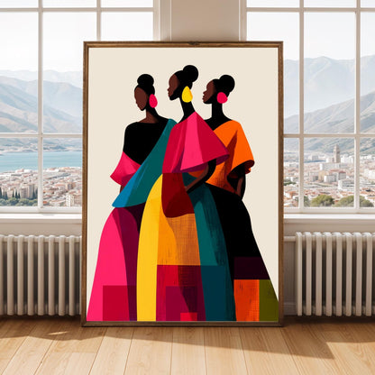 African Beauty Wall Art Print