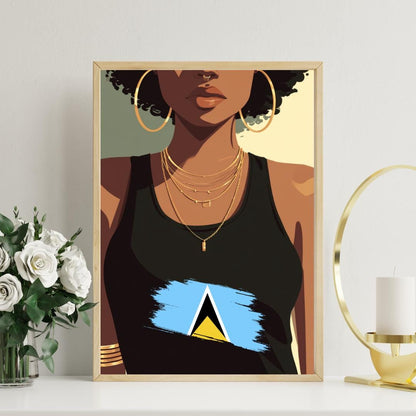 Caribbean Countries Wall Art Print