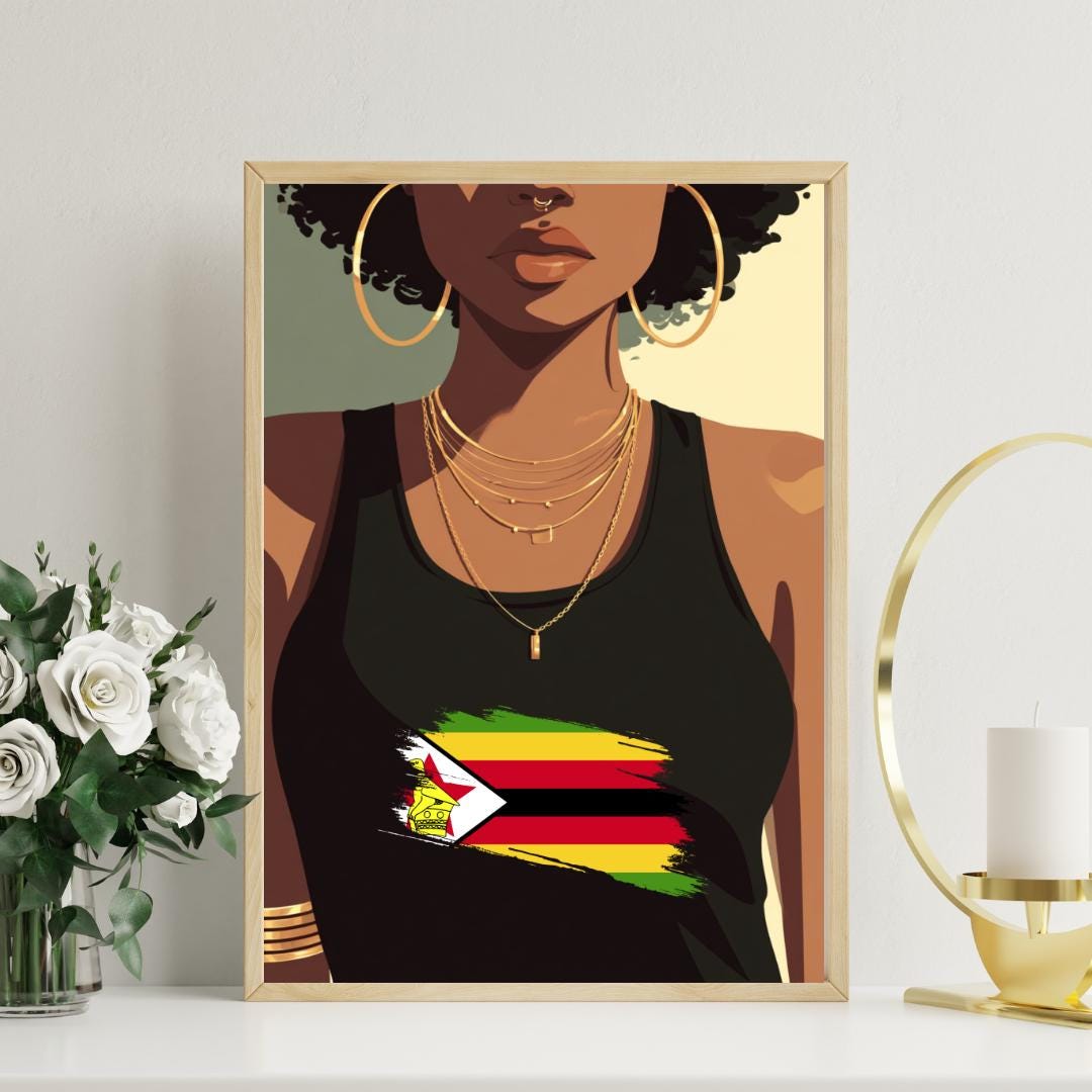 African Countries Wall Art Print